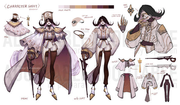 ADOPTABLE NO.10 - Character Design Sheet