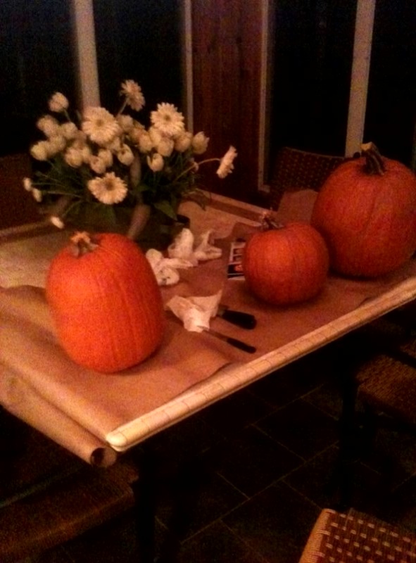 Pumpkins before stage