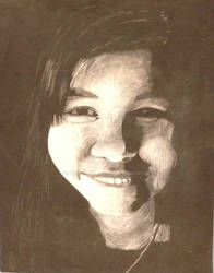 Charcoal self portrait