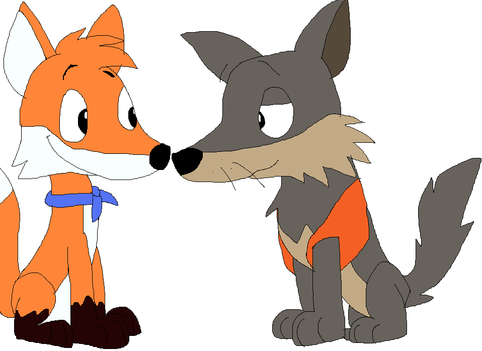 the wolf and the fox by justinanddennis
