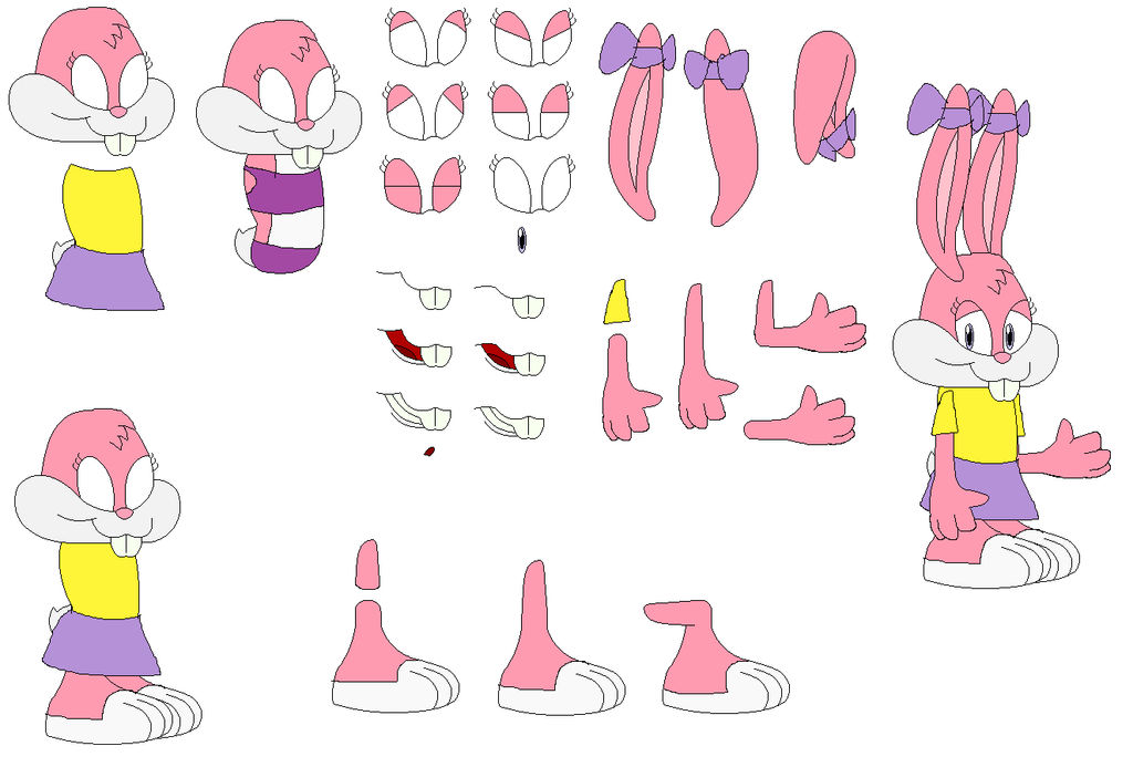 Character Builder Rabbit Character Builder - Babs Bunny by JustinandDennis on DeviantArt