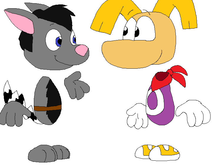 Rayman meets Micklang by JustinandDennis on DeviantArt
