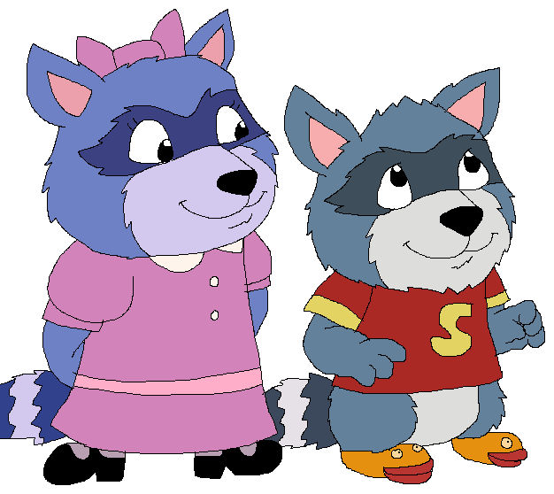 Scootch Racoon Wolf Pinch and Scootch Raccoon Rosemary Wells style by JustinandDennis on ...