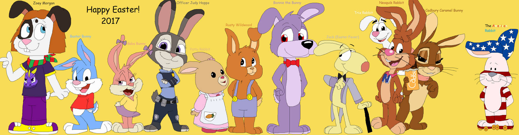 My Favorite Cartoon Rabbits by JustinandDennis on DeviantArt