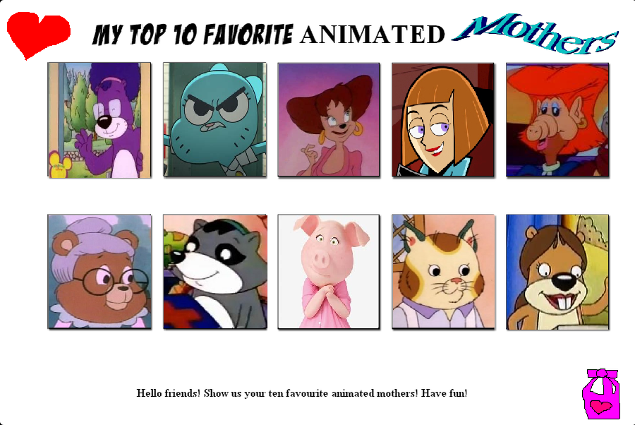 My Top 10 Favorite Animated Mothers