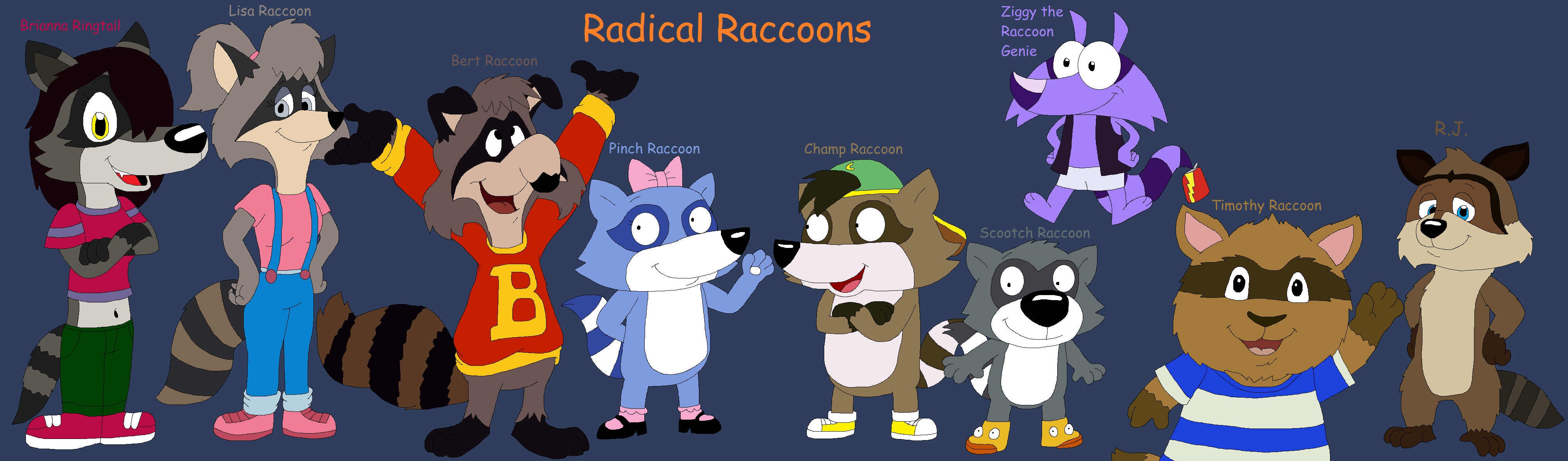 My Favorite Cartoon Raccoons by JustinandDennis on DeviantArt