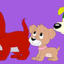 Cody and PB and J as Puppies