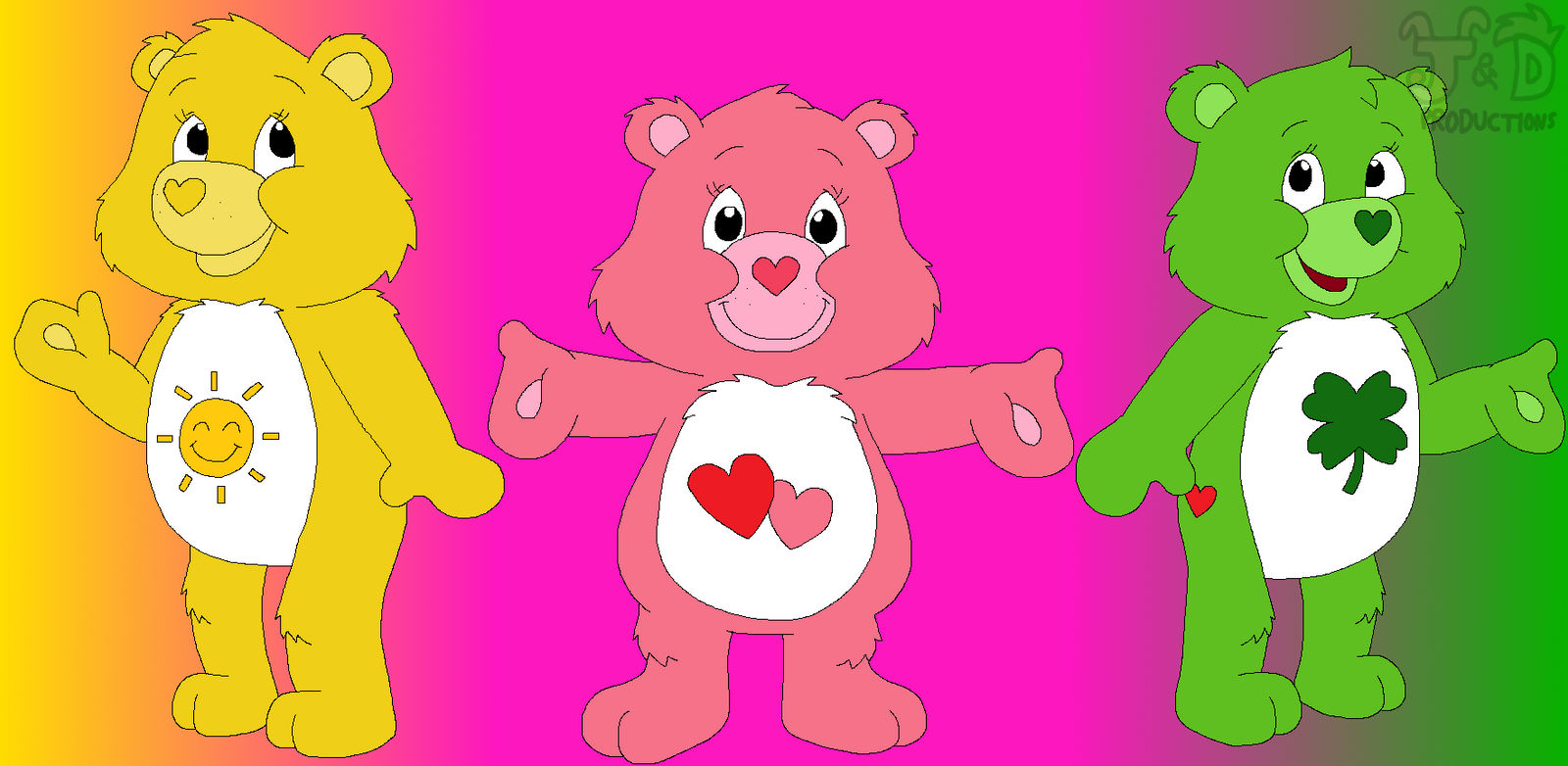 Funshine, LoveaLot, and Good Luck Bear by JustinandDennis on DeviantArt