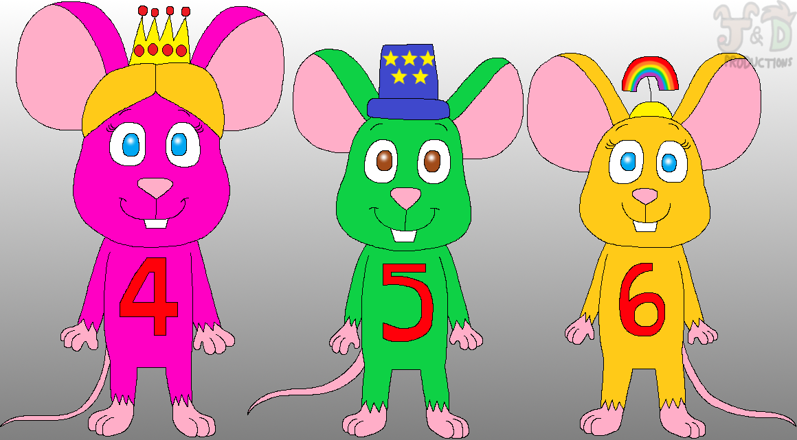 Numberd Mouse Number Mice 4, 5, and 6 by JustinandDennis on DeviantArt