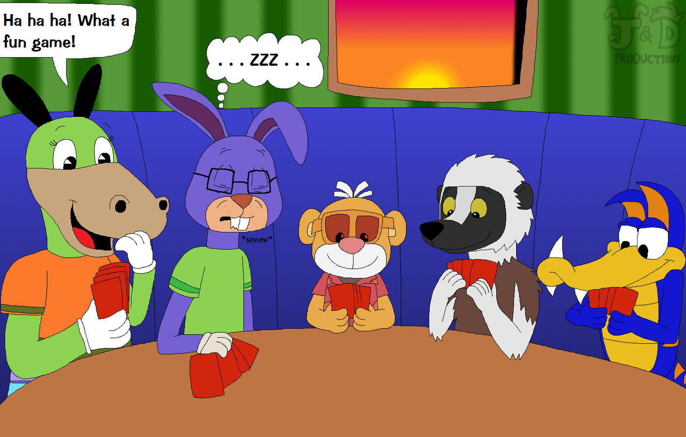Toons play Exploding Kittens by JustinandDennis on DeviantArt