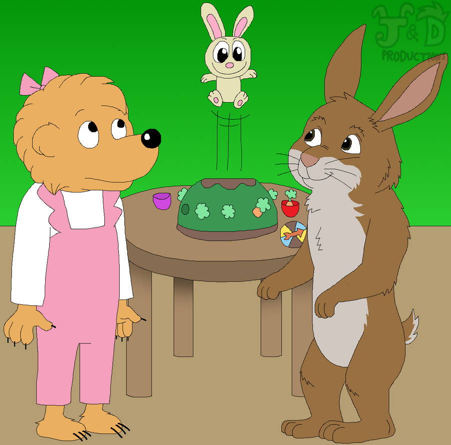 Justin Rabbit Rabbit and Sister Bear play Jumping Jack by JustinandDennis on DeviantArt