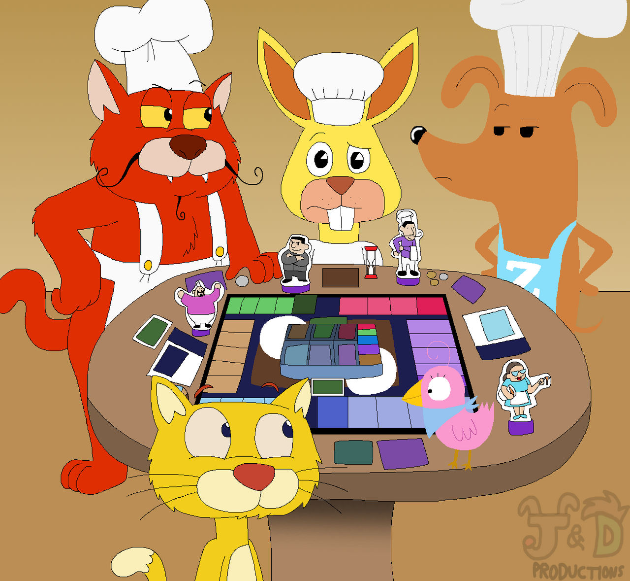 Toon Chefs play Rival Restaurants by JustinandDennis on DeviantArt