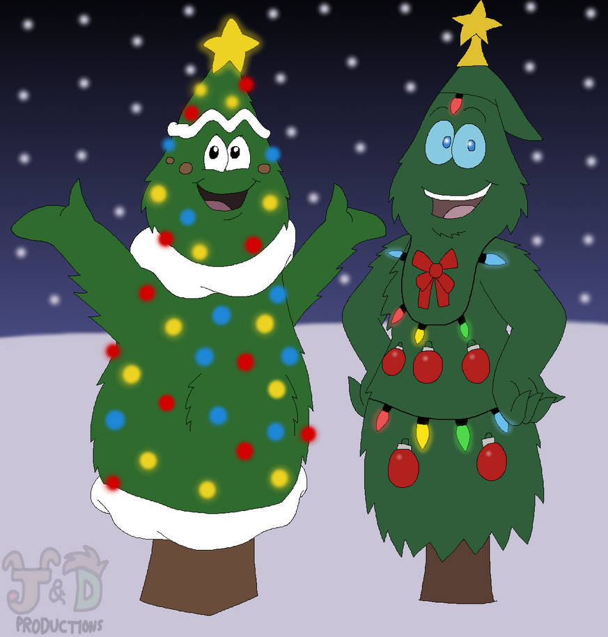 Christmas 2023: Two Sentient Trees by JustinandDennis on DeviantArt