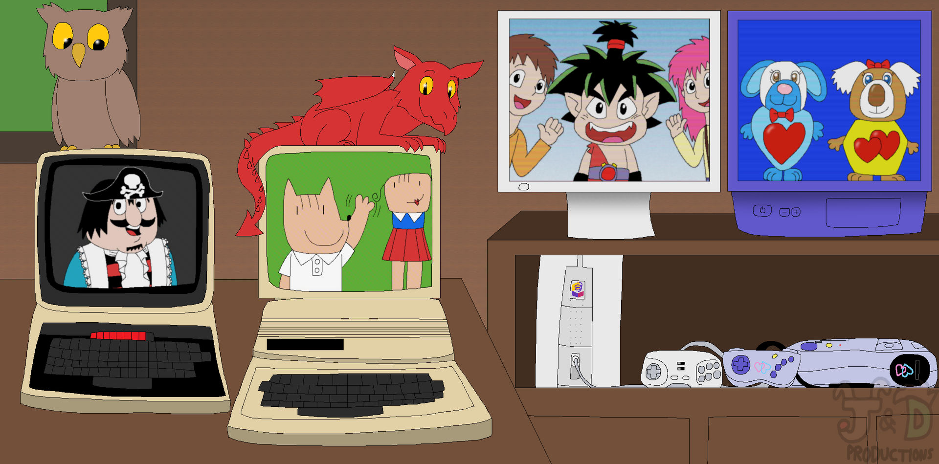 Computer Company Deviantart Fanart Montage 69: Consoles and Computers by JustinandDennis on DeviantArt