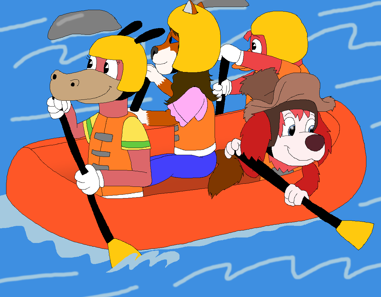 Saltbeard Rusty Rafts Rafting Collab by JustinandDennis on DeviantArt