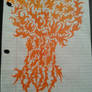 Orange Tribal Tree