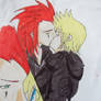 Roxas and Axel kiss