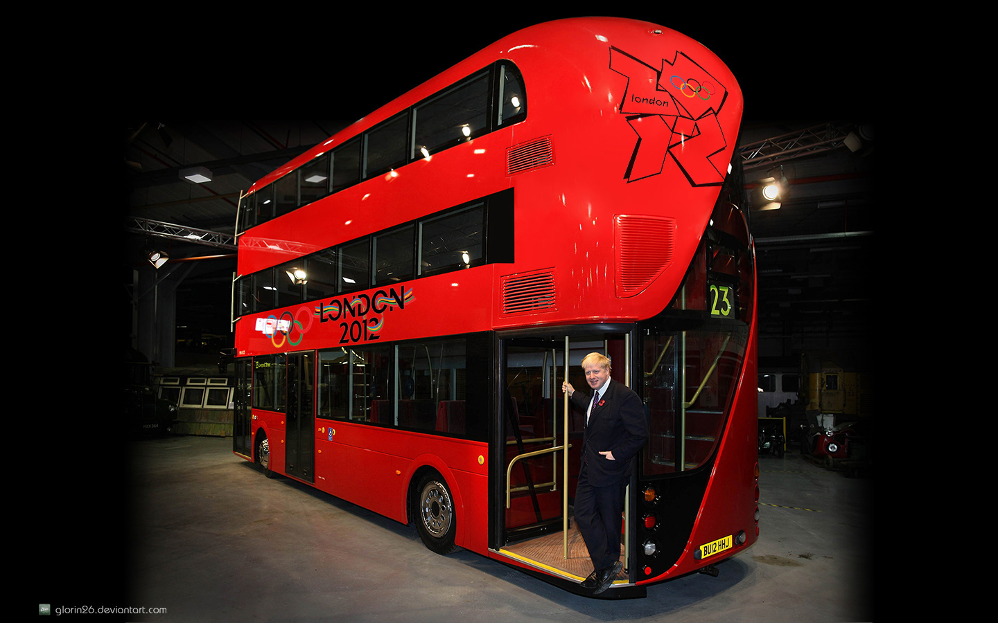Triple-decker bus