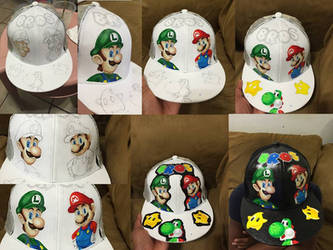 Hand Painted Custom Cap Hat!!