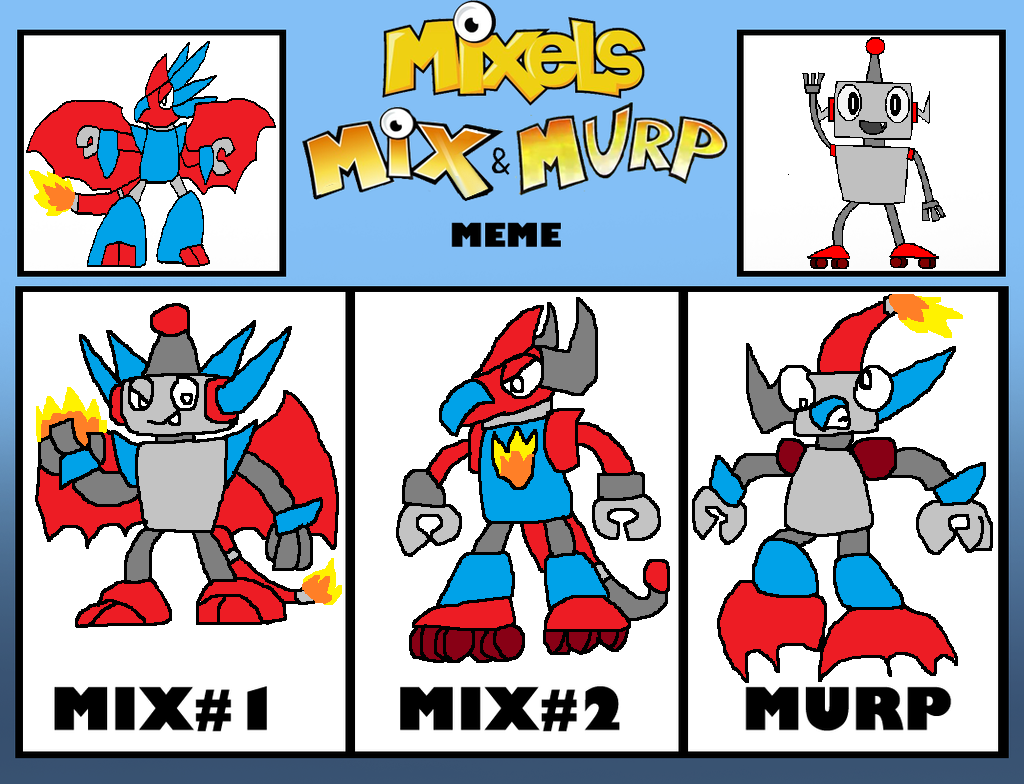 Mixels Murp Romp Deviantart Mixels Mix and Murp: Drazor and Saharat by DarkTidalWave on DeviantArt