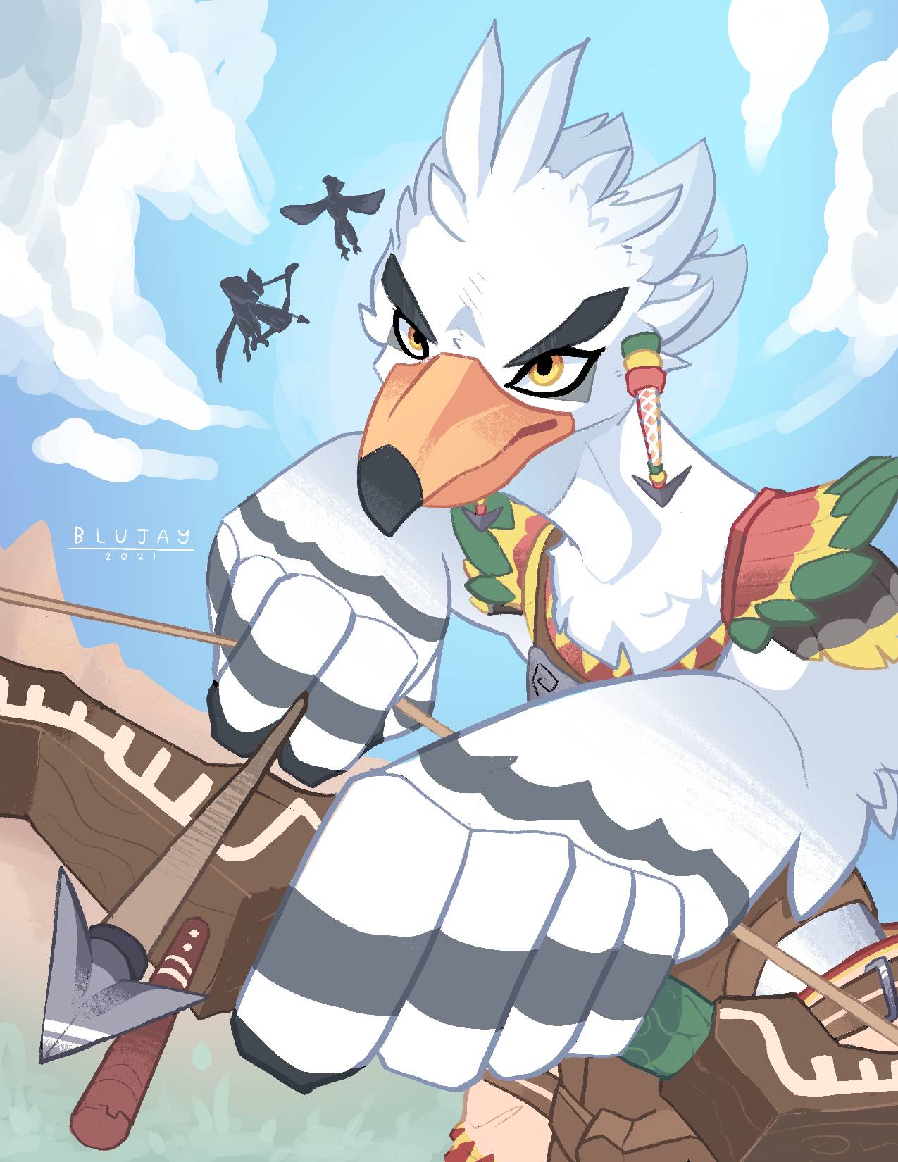 Teba the Warrior by BluJayMacaw on DeviantArt