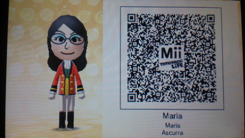 My mii QR code by MariaFangirl1998 on DeviantArt