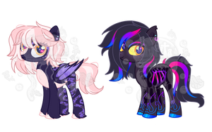 (OPEN) AUCTION ADOPT PONY | PINK AND BONES by Gupitaa