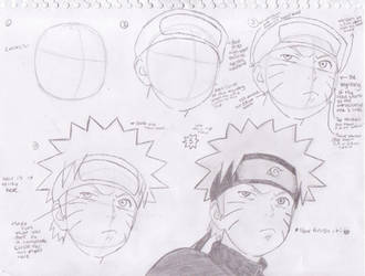 How to draw Naruto