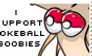 Pokeball Boobies stamp