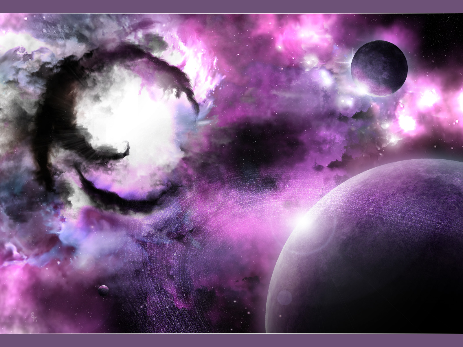 Violet Cosmo by sabrine-wallpapers