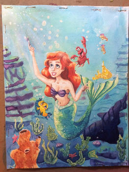 Little Mermaid - Watercolor