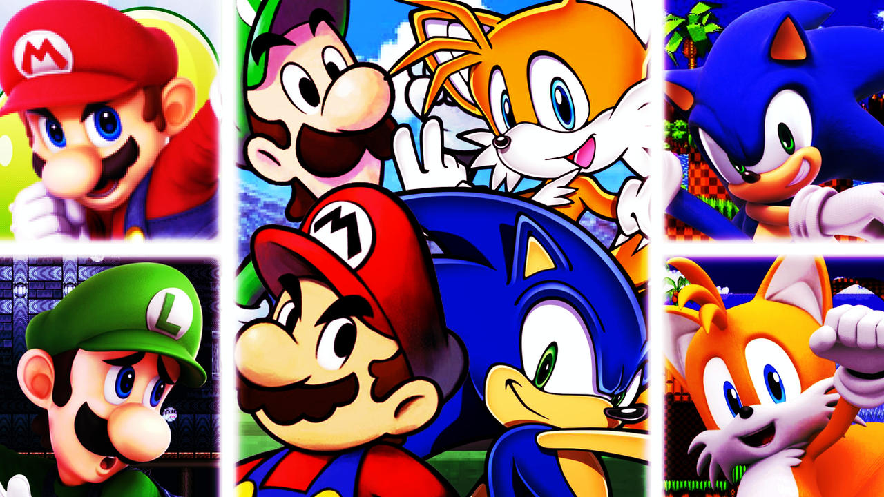 Mario and Luigi vs Sonic and Tails Vs Edit by D2thag23 on DeviantArt