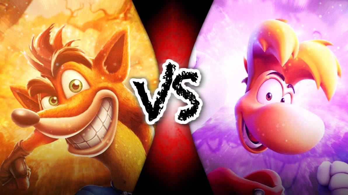 Crash Bandicoot vs Rayman by D2thag23 on DeviantArt