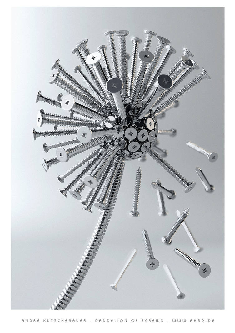 Dandelion of screws by Kutsche