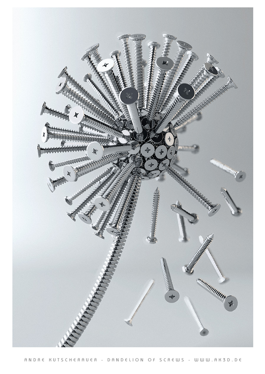 Dandelion of screws by Kutsche