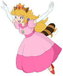 Raccoon Princess Peach