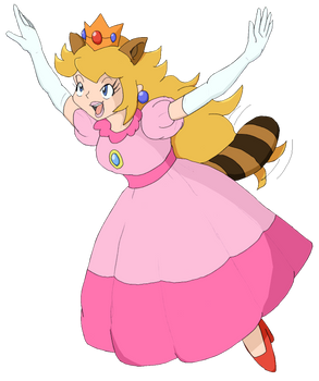 Raccoon Princess Peach
