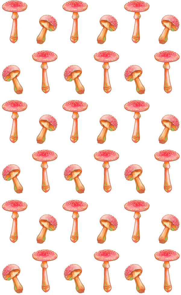 Soft Toadstools Pattern Design by ainight on DeviantArt