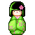 Green Kokeshi Icon