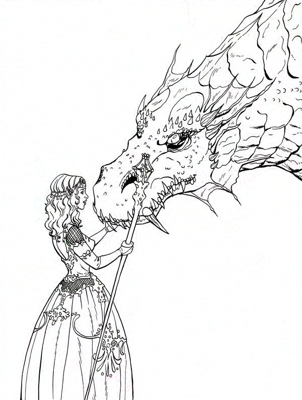 Princesa y el Dragon tintas