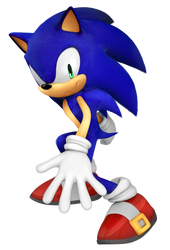 Sonic The Hedgehog 3D pose (?)