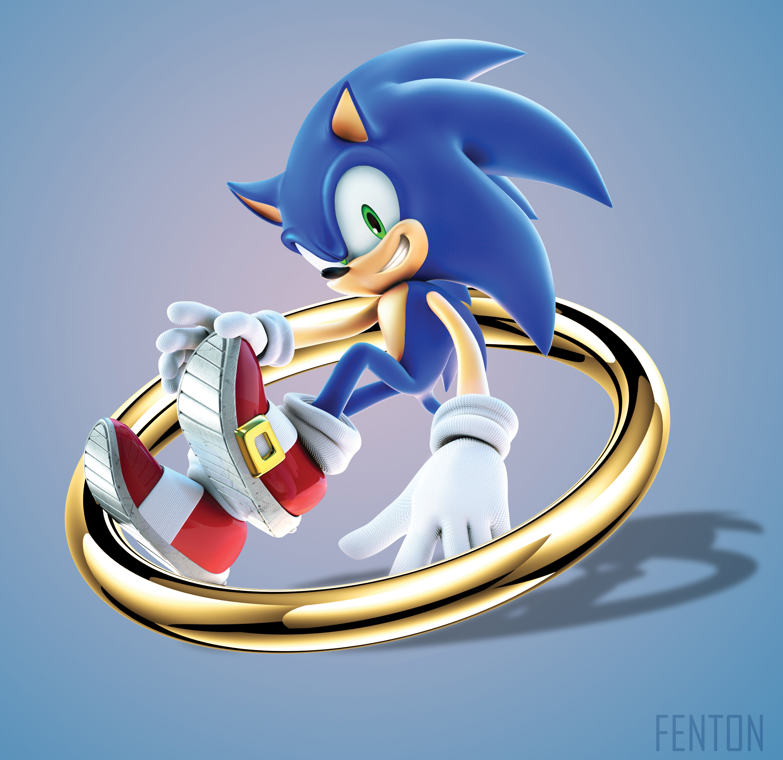 I did a render in Blender of a Sonic and Shadow SA2 pose. Really