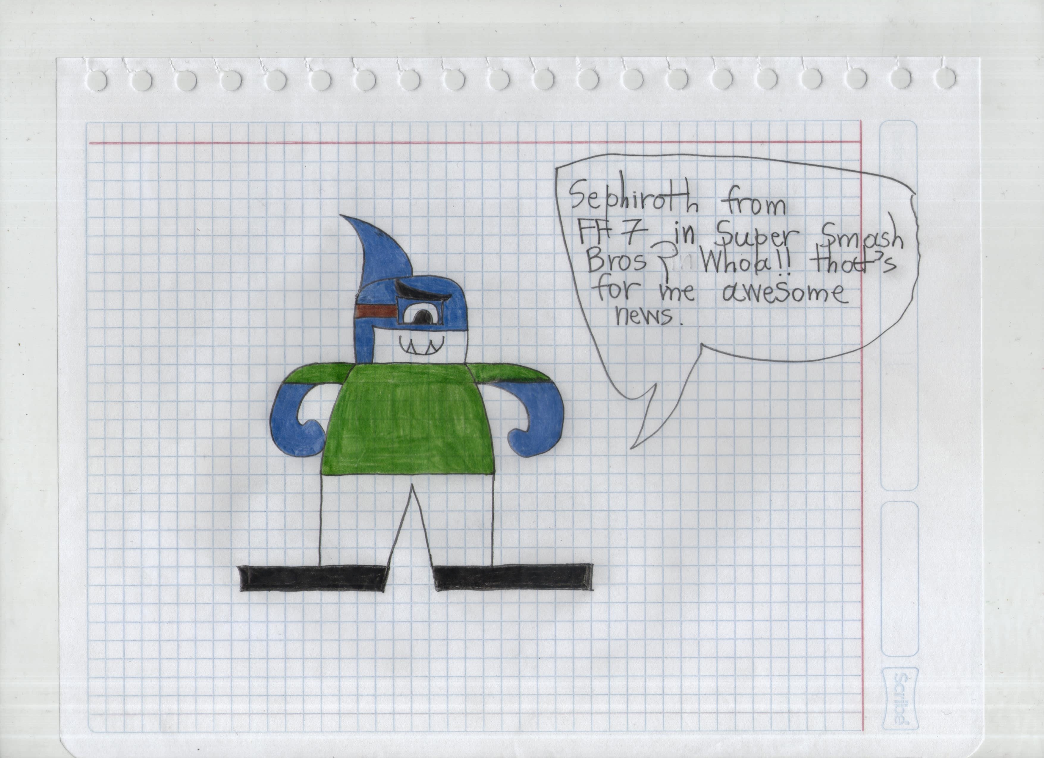 Me Talking About Sephiroth In Super Smash Bros