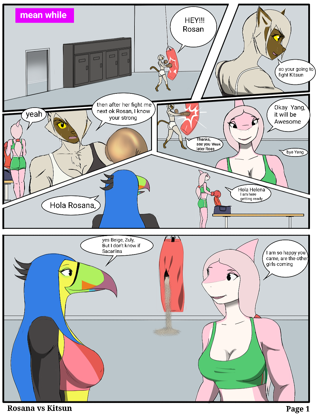Rosana vs Kitsun by Elimmc page 1