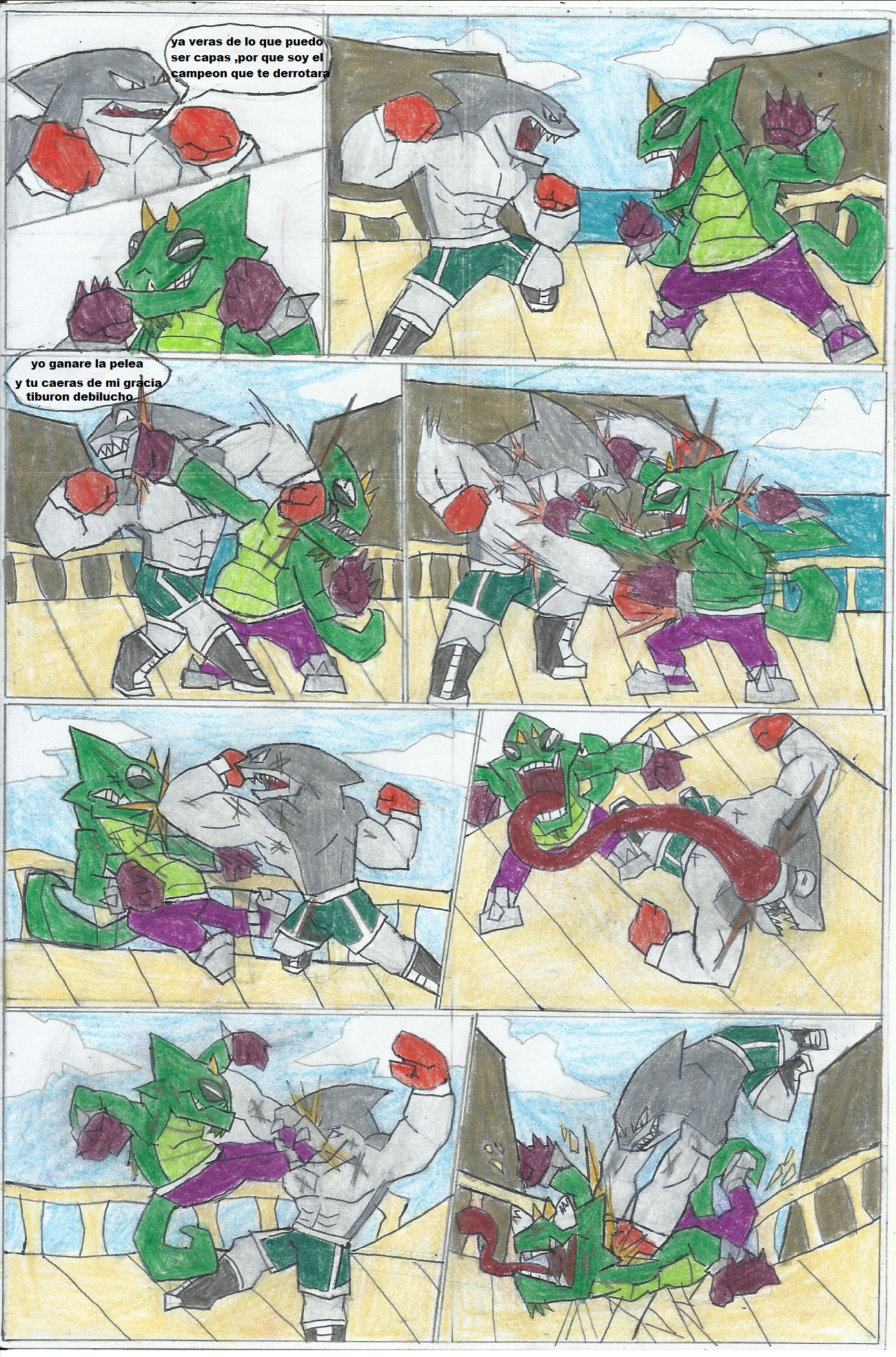 Shark vs Chameleon!!!!!! by yogelis page 1