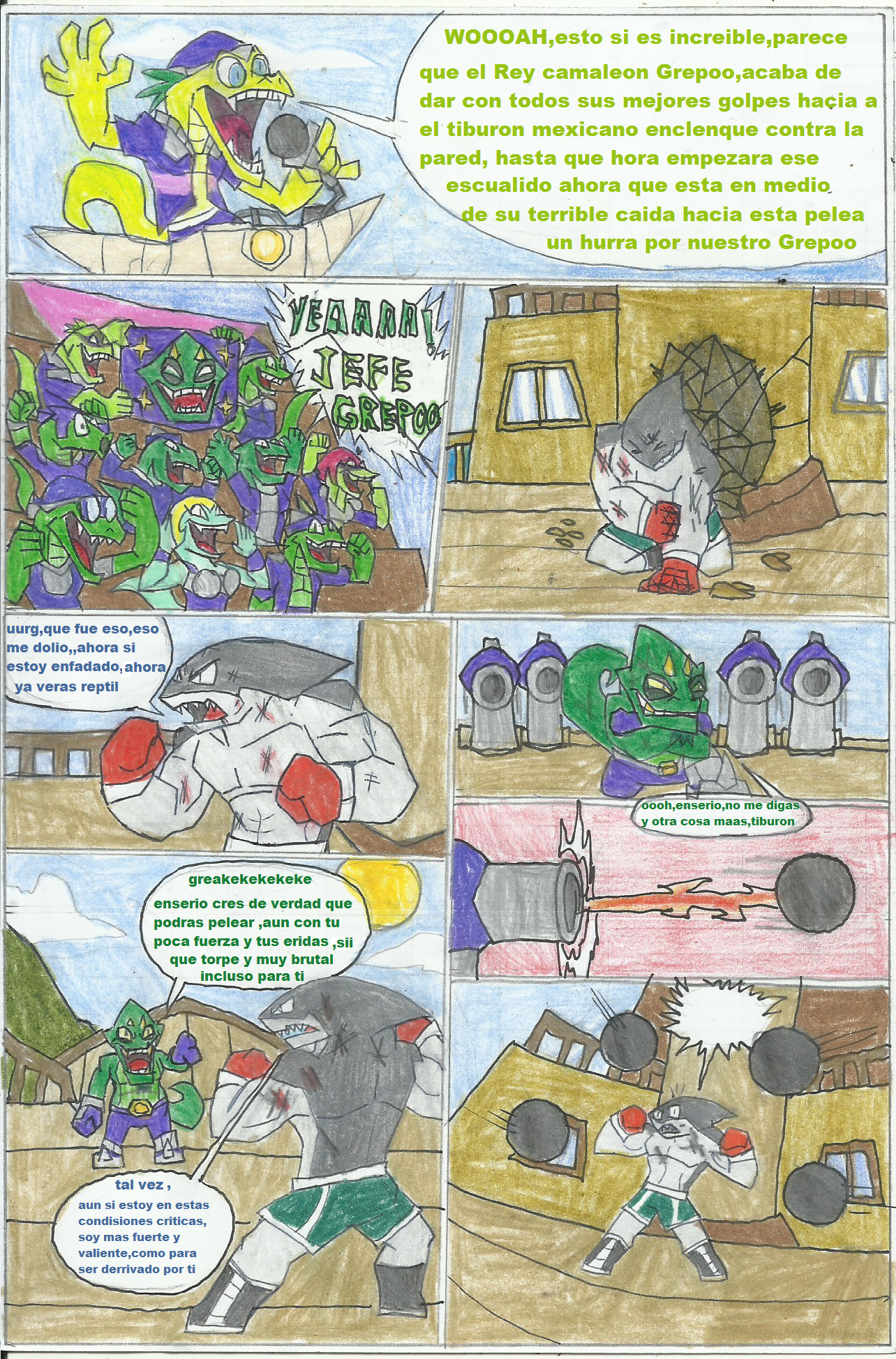 Shark vs Chameleon!!!!!! by yogelis page 4