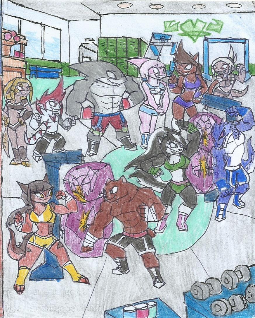 Dentro del Gimnasio