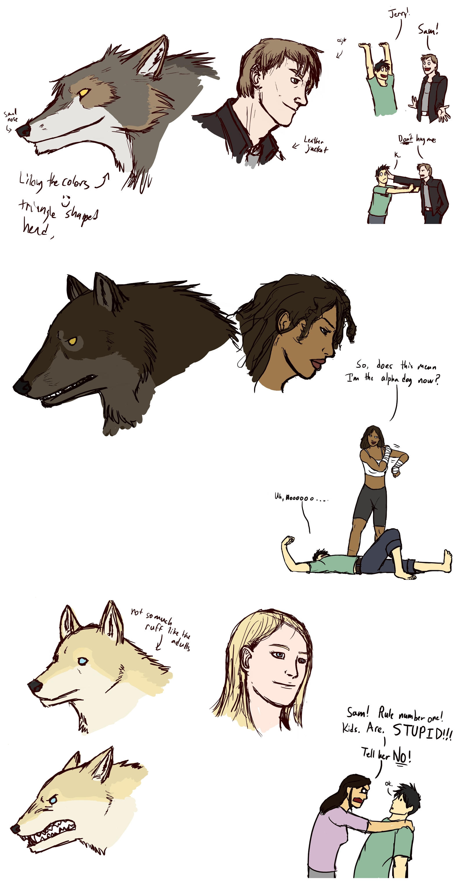 Other Werewolf Characters Sketch by Pandadrake on DeviantArt