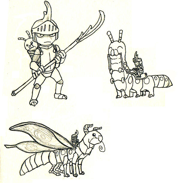 Insect Knight Sketches by Pandadrake on DeviantArt