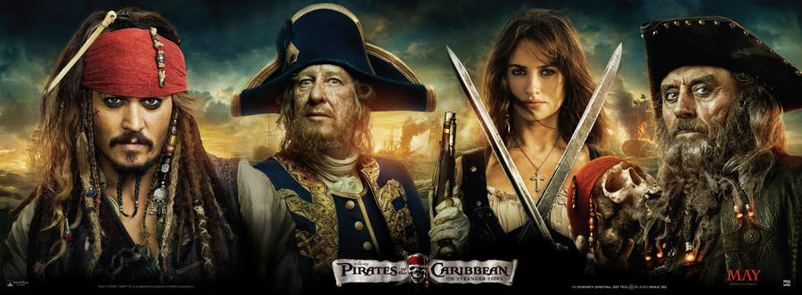 On Stranger Tides -wide poster